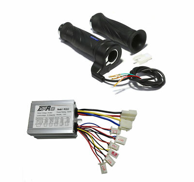 36V 500W Brush Motor Controller Throttle Grips ATV Electric E-Bike Scooter Quad