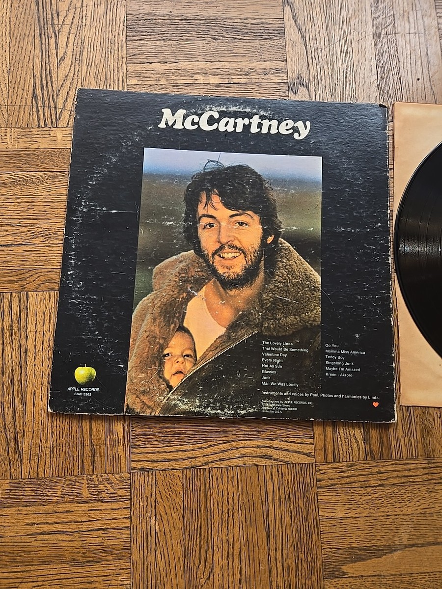 Paul McCartney - McCartney vinyl record 33 rpm Apple Records | eBay