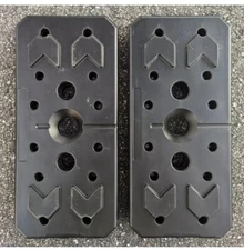 Weider Pro Power 12.5 Lbs Vinyl Rectangle Weight Plate Bodybuilding Set of 2