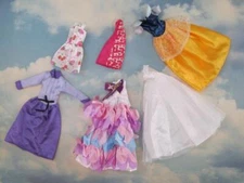 KID KORE JARU CLONE DISNEY PRINCESS SNOW WHITE DOLL GOWNS CLOTH DRESS LOT purple