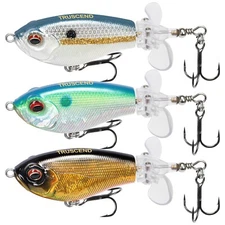 TRUSCEND Top Water Fishing Lures with BKK Hooks, Whopper Fishing Lure for Fre...