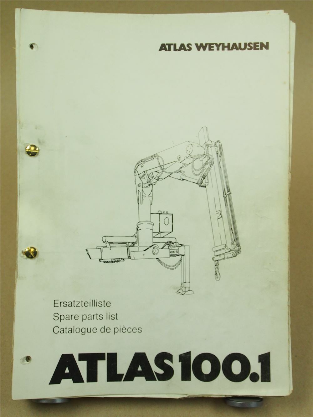 Atlas 100.1 Lista części zamiennych Lista części Wymiana elementów 10/1991 z planem hydraulicznym Natychmiastowa dostawa tanio
