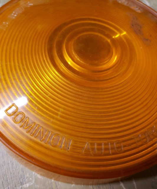 Dominion Auto Light Lens SAE IPST 75 Amber Round 1J2356B16 eBay