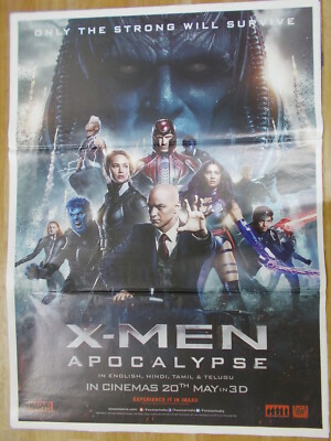 X MEN (APOCALYPSE) 2016 jennifer lawrence james mcavoy Rare Poster