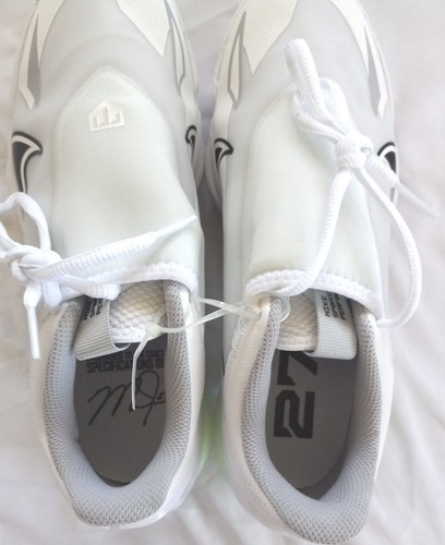 Nike Trout 8 Air Zoom Metal Cleat White Mint Green  CZ5915-100 - Picture 13 of 14