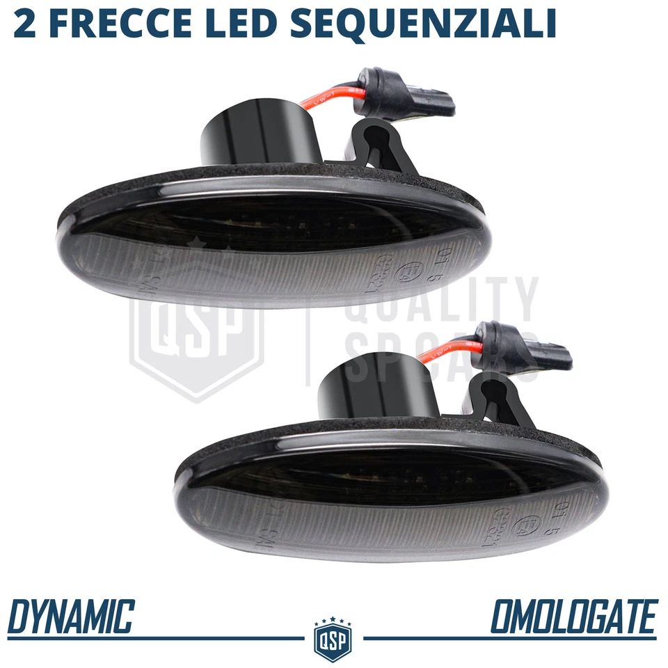 Frecce LED Sequenziali per Nissan X-Trail 2 T31 DINAMICHE Nere CANBUS Omologate - Immagine 2 di 4