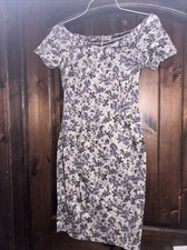 Zara Basic Women Floral Professional Core Business Core Fitted Dress Sz 5