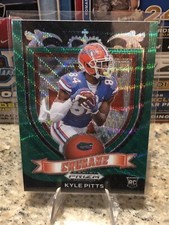 2021 Panini Prizm Draft Picks Football GREEN WAVE Parallel #167 Kyle Pitts