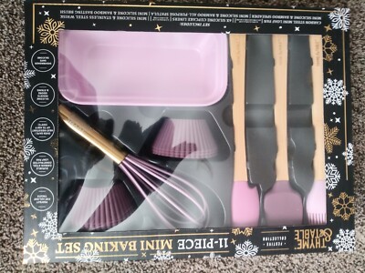 Thyme & Table 11 Piece Mini Baking Set Lav Festive Collection Kids Adult