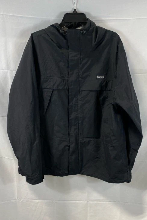 Veste à capuche imperméable triple couche noire homme Supreme XL multicolore