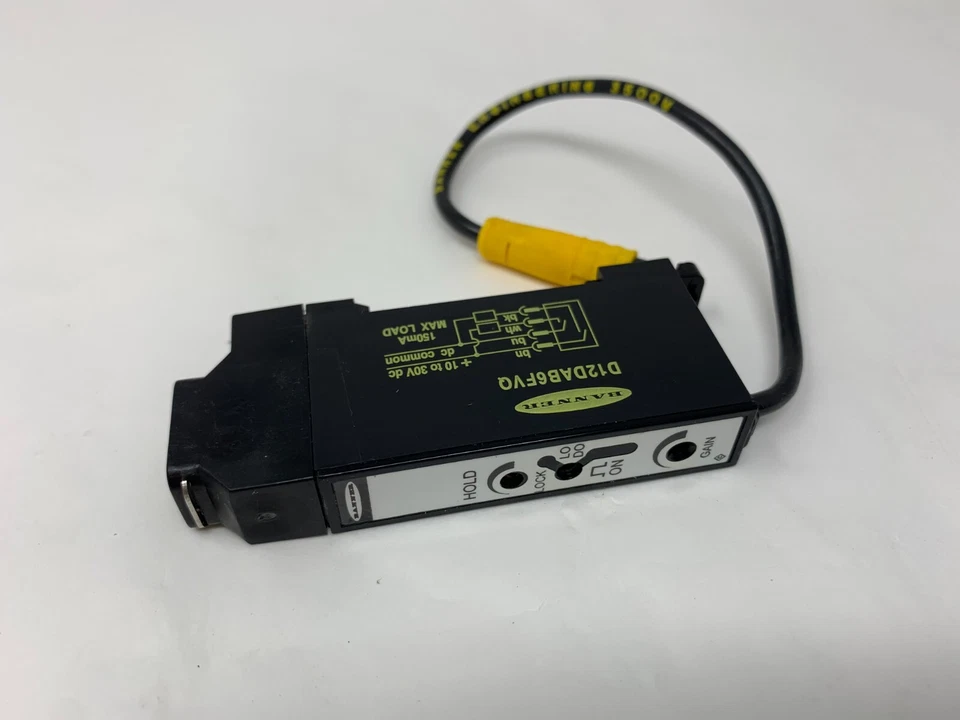 Banner Engineering D12DAB6FVQ 39546 D12 Series Glass Fiber Optic Sensor NPN/PNP - Image 2 of 3