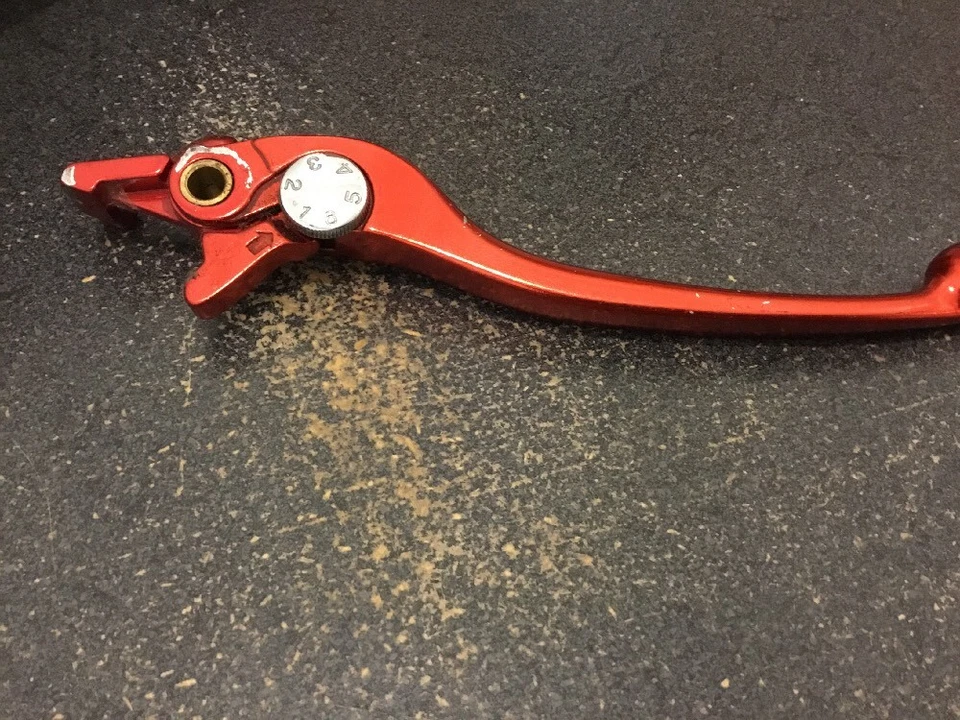 99-07 SUZUKI HAYABUSA OEM PALANCA DE FRENO ROJO PINTADO BUSA GSXR 1300 LADO DERECHO Foto 3 de 4