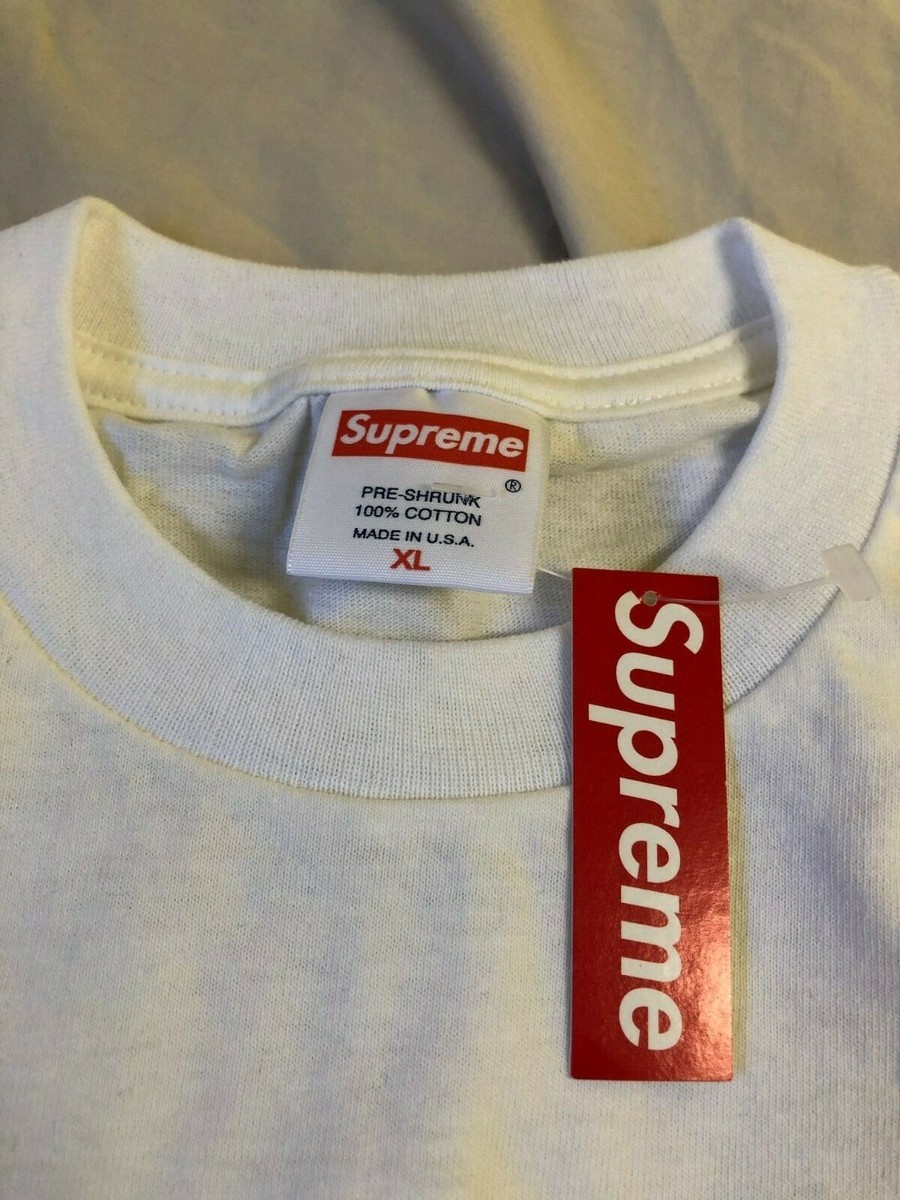 SUPREME MENACE 2 SOCIETY TEE SHIRT XL WHITE RARE NEW with Tag | eBay