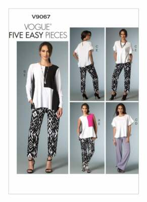 9067 MUSTER VOGUE 5 CREATIONS PAN TUNIKA KURZE HOSE LANG XS BIS XXL