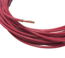 12 AWG Gauge Copper Electrical Wire 30' Red or Black THHN THWN 600 Volt