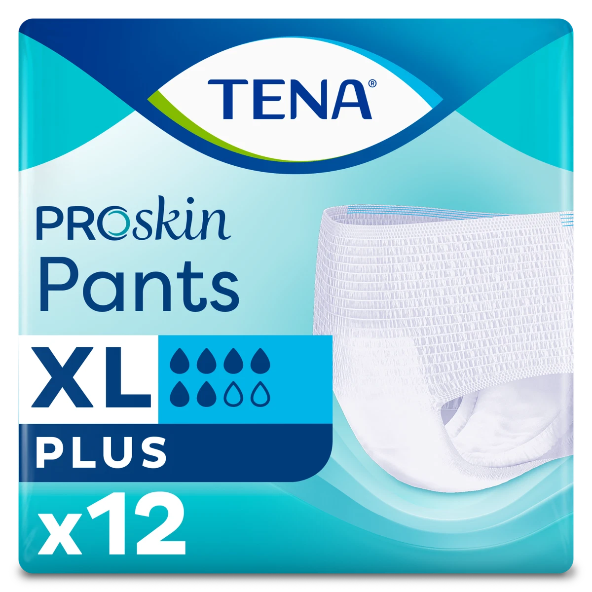 TENA Pants Plus Adult Pull Up Incontinence Pants Size Extra Large 1 x Pack 12
