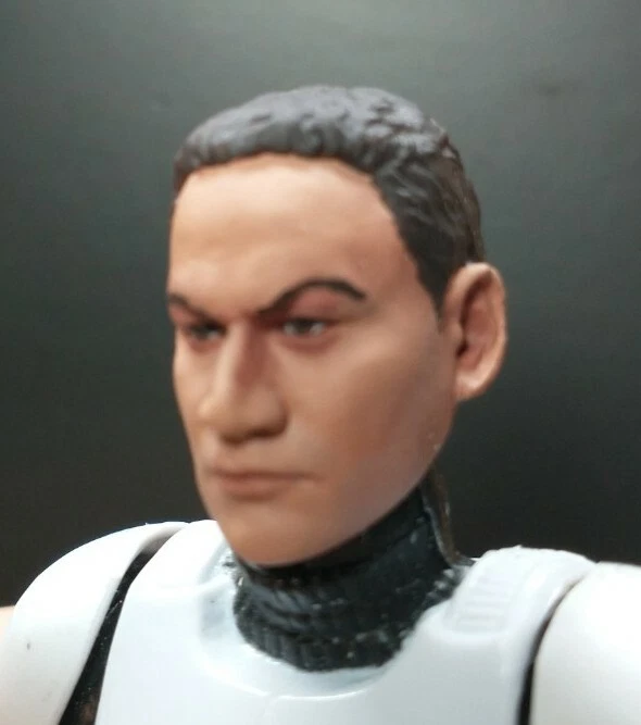 SOLO CABEZA Star Wars serie negra personalizada solo cabeza de soldado clon Jango fett Foto 3 de 3