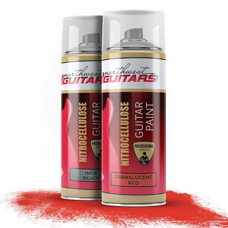 NORTHWEST GUITARS Candy Apple Red Nitrocellulose Guitar Paint Kit