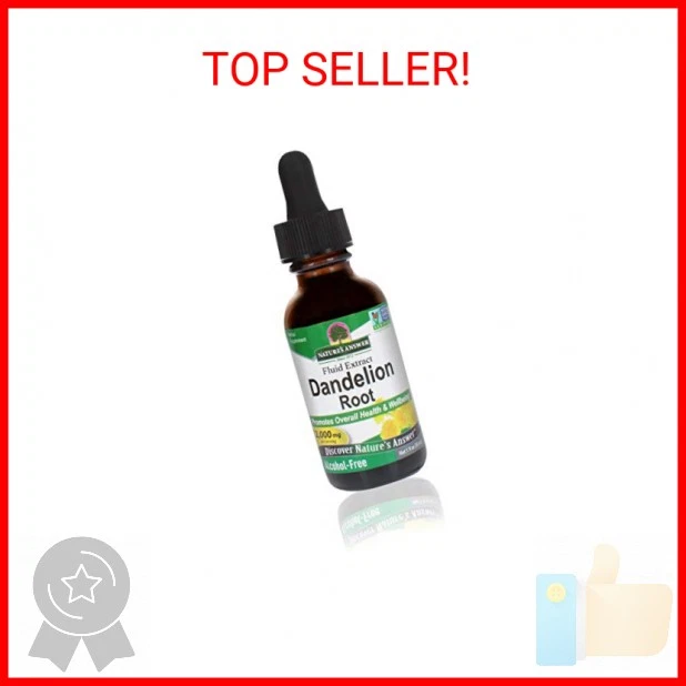 Nature's Answer 无酒精蒲公英根提取物 1 液体盎司 | 促销 Ove — 第 2/2 张图片