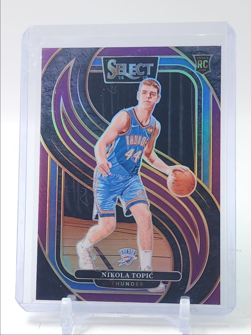 NIKOLA TOPIC 2024-25 SELECT PREMIER LEVEL ROOKIE PURPLE PRIZM RC /99 Q5451