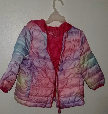 Urban Republic Collection Toddler Lightweight Puffer Jacket Size 2T Multicolor