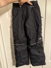 Columbia Bugaboo Omni-Heat Snow Pants Kids M 10/12 Black Waterproof Insulated