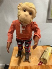 VTG Toy Battery Operated Frankie The Roller Skating Monkey Works No Hat Or Box