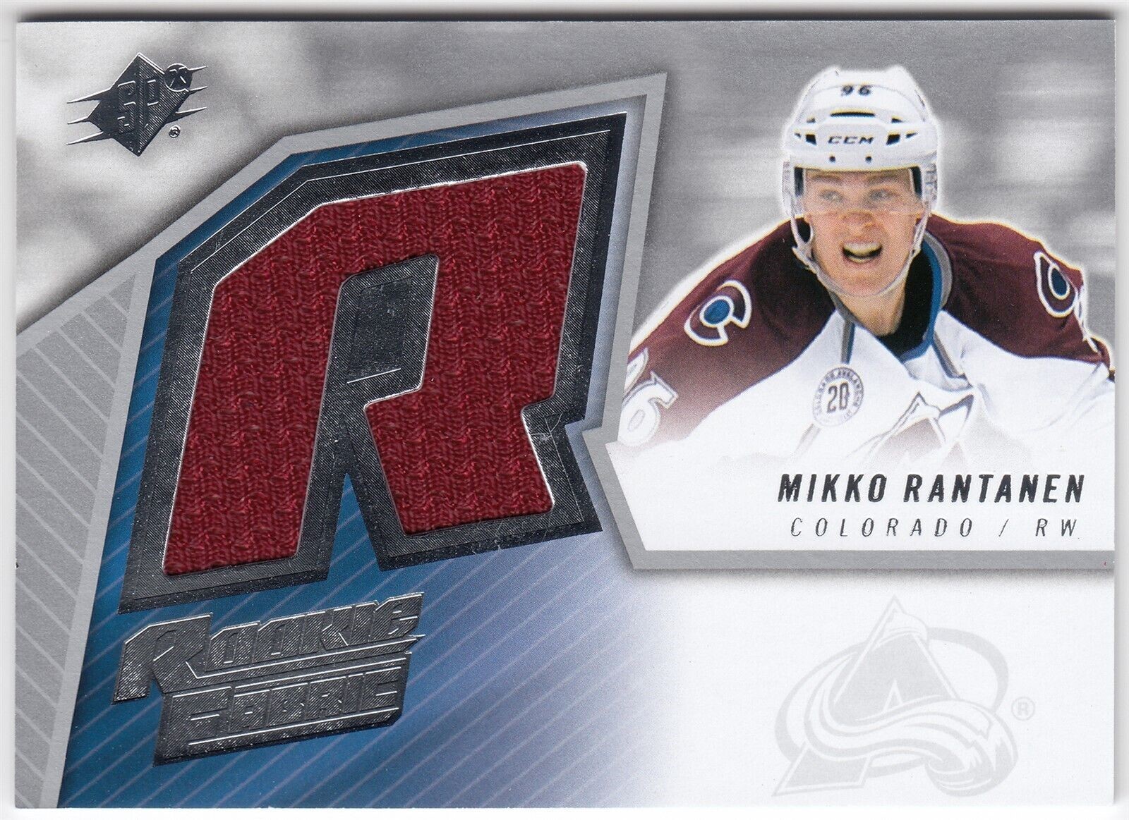 2015-16 SPx 2005-06 Retro Rookie Fabrics Jersey MIKKO RANTANEN SPXR-MR Avalanche