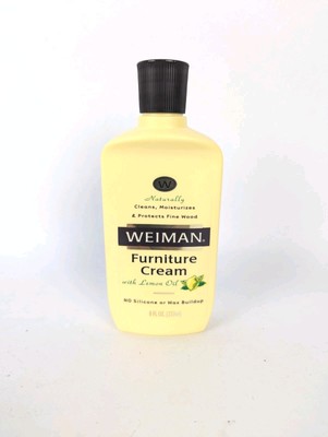 NEW Weiman Furniture Cream Cleaner Conditioner Polish Natural Lemon Oil 8 oz VTG