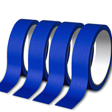 4 Rolls Premium Painters Tape, Blue Tape, Masking Tape, 88Yd 4Rolls 0.71In 22Yd