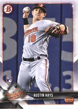 2018 Bowman #46 Austin Hays RC - BB