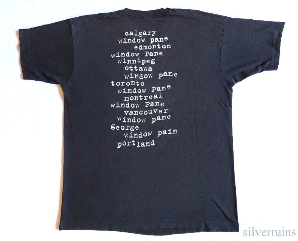 Pearl Jam Vintage T Shirt 1993 Concert Tour Window Pane 90's