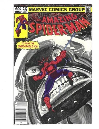 Amazing Spider-Man #230 1982 VF+ or better! Juggernaut! Newsstand Combine Ship
