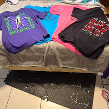 4pc Unisex Baby Graphic Print Novelty T-Shirt Lot 18 Months 100% Cotton