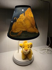 Vintage Disney Lion King Simba Plush Lamp Dolly Inc 2005 Mufasa Shade Tested...