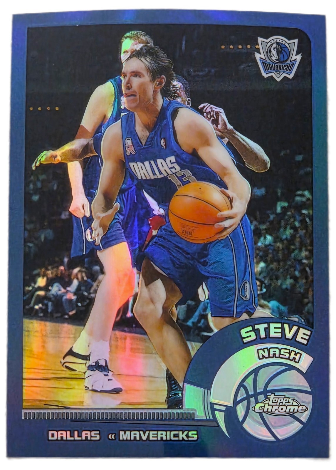 STEVE NASH 2002 Topps Chrome basketball #82 REFRACTOR Dallas Mavericks NBA