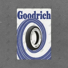 Vintage Goodrich Souple Tire Metal Sign Automotive Advertising #340357