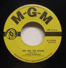 Marvin Rainwater - Get Off The Stool - 1956 NM Country 45 on MGM