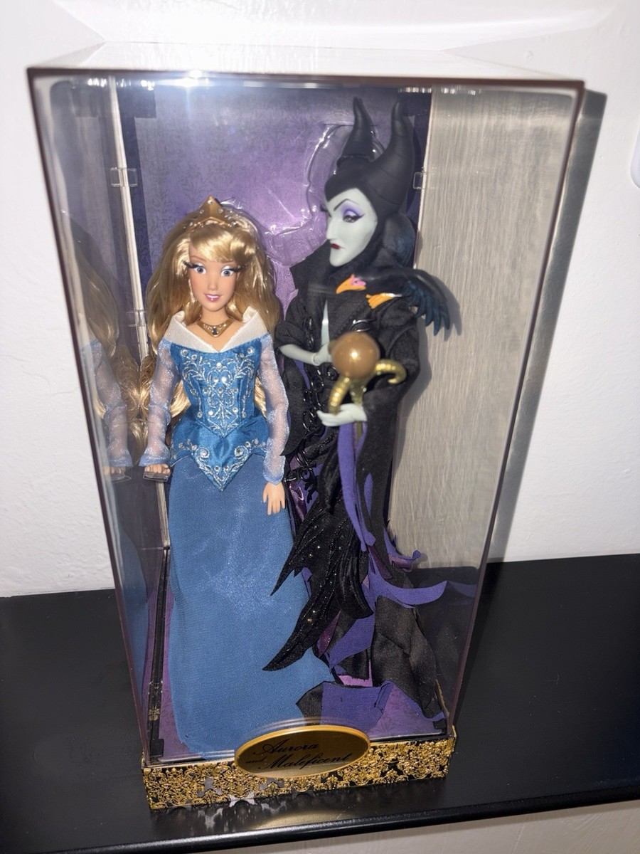Disney Store Aurora And Maleficent Designer Collection LE Doll Set