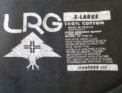 Lifted Research Group T-Shirt Size XL Black Short Sleeve Pullover