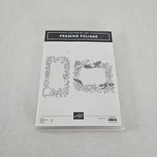 Stampin Up Framing Foliage Cling Stamp Set
