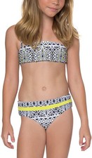 O'Neill Girls' Surf Bazaar Bandeau 2 Piece Bikni Set