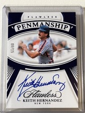 Keith Hernandez 2024 Panini Flawless Penmanship Sapphire Auto /15 New York Mets