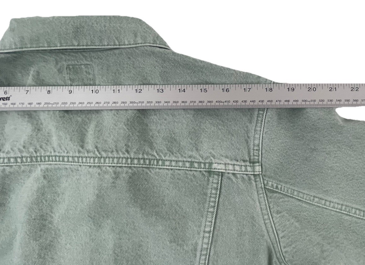 Gap Women's Light Washed Green Large Button-Down … - image 13