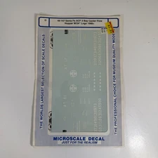 Microscale Decal 48-147 O Santa Fe ACF 3-Bay Centerflow Hopper w/24" Logo 1988+
