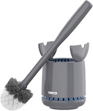 Toilet Bowl Brush and Holder, Premium Quality, with Solid Handle and Durable Bri