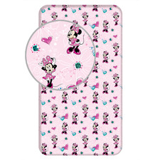 Minnie Mouse Spannbetttuch Spannbettlaken Bettlaken 90 X 200 cm