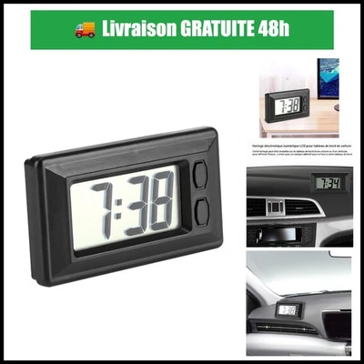 Horloge numérique pour tableau de bord Fydun - Affichage LCD - Photo 1/4