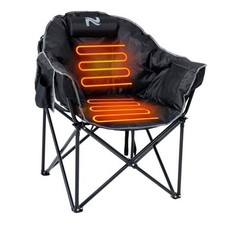 Oversized Padded Outdoor Folding Heated Chair with Ink Heated Camping Chair