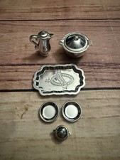 Disney Princess Chrome Plated Silver Tea Serving Playset Y2K Rare HTF